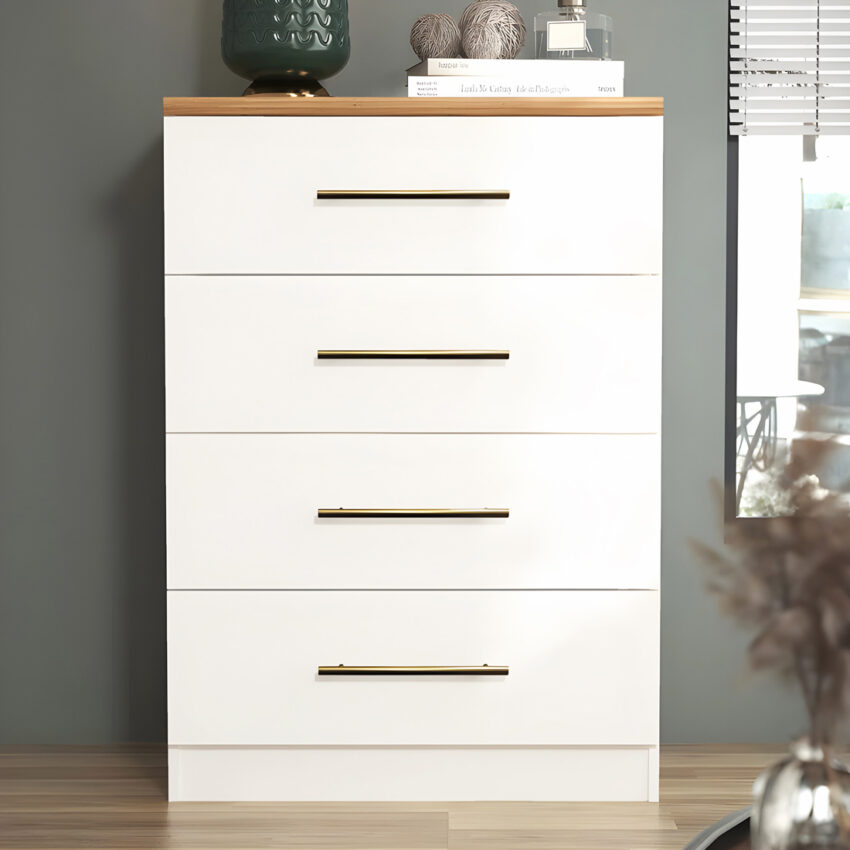 Cómoda Harmony 4 Cajones Blanco Duna