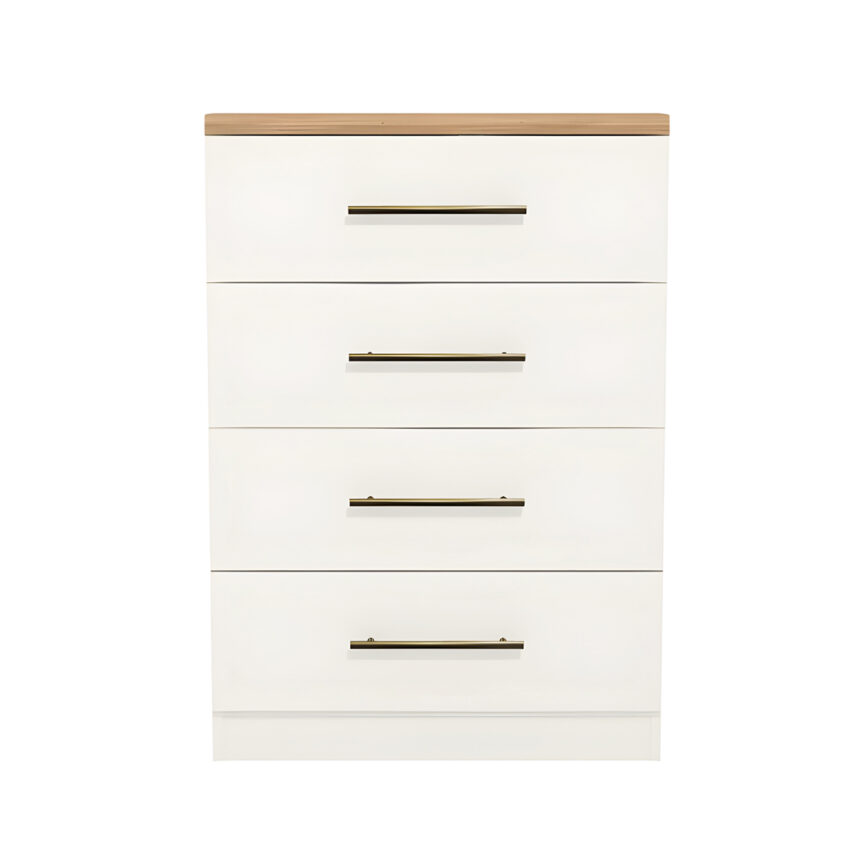 Cómoda Harmony 4 Cajones Blanco Duna