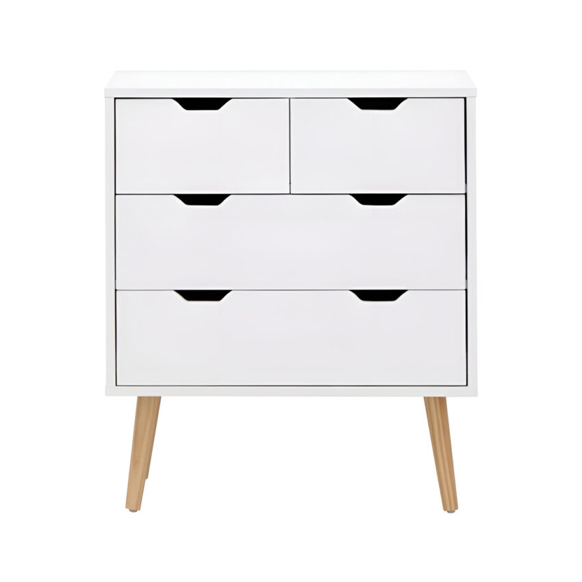 Cómoda Shavan 4 Cajones Blanco