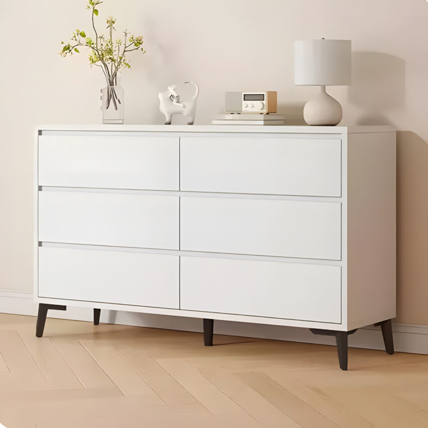 Cómoda Aube 6 Cajones Blanco