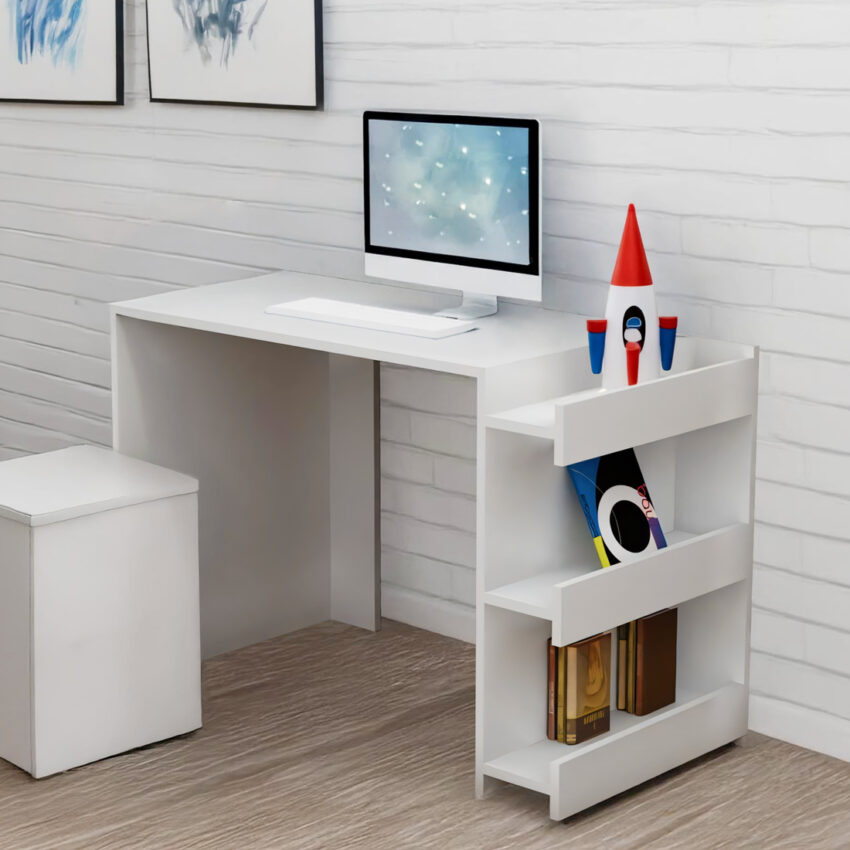 Escritorio Nova Shelve Blanco