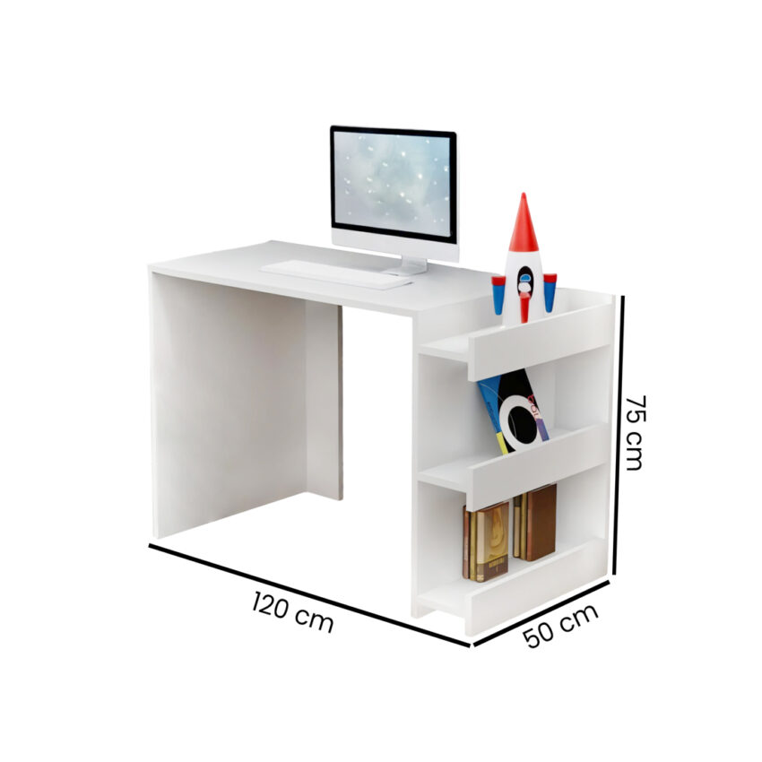 Escritorio Nova Shelve Blanco