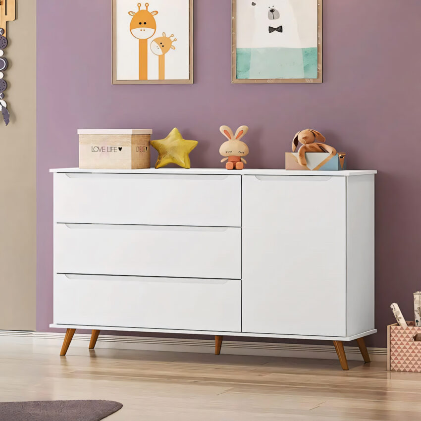 Cómoda de bebé Nordik Blanco