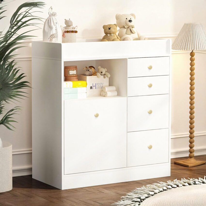 Cómoda de bebe Nube Blanco