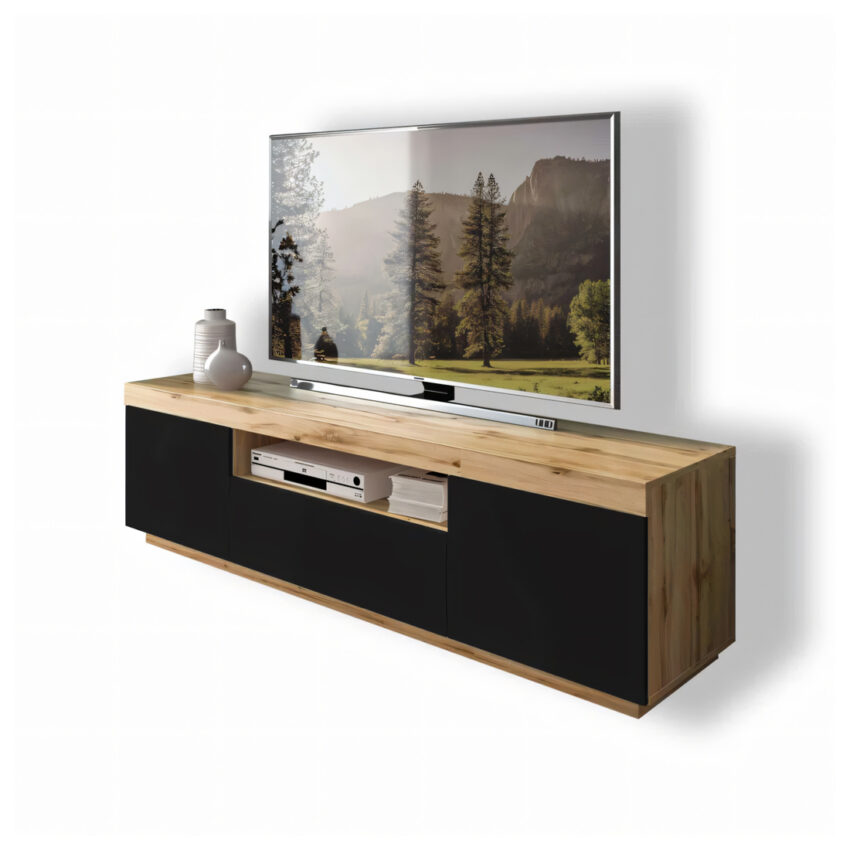mesa para tv oslo negro y duna